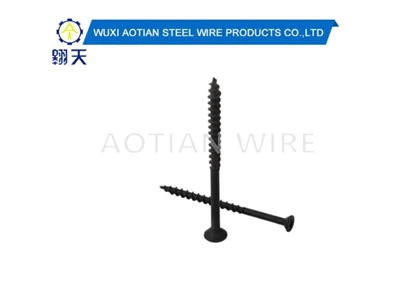 Parafuso para drywall de aço carbono.