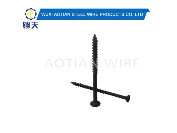 Parafuso para drywall de aço carbono.