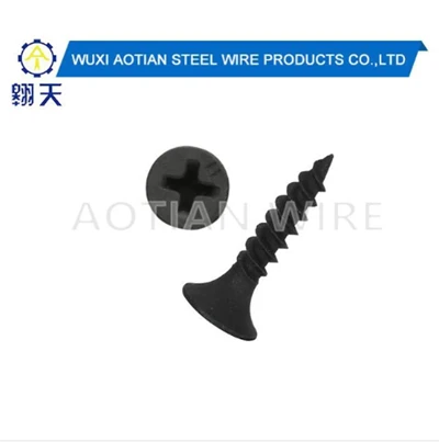 C1022 Parafusos para drywall fosfatado com zinco preto endurecido.